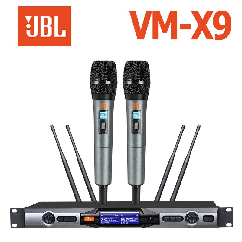 ไมค์ ลอย ไร้ สายไมโครโฟนไร้สายไมค์ร้องเพลงไมค์คาราโอเกะไมค์ไร้สายJBLแท้VM-X9 hufไมค์ลอยปรับได้wireless microphone