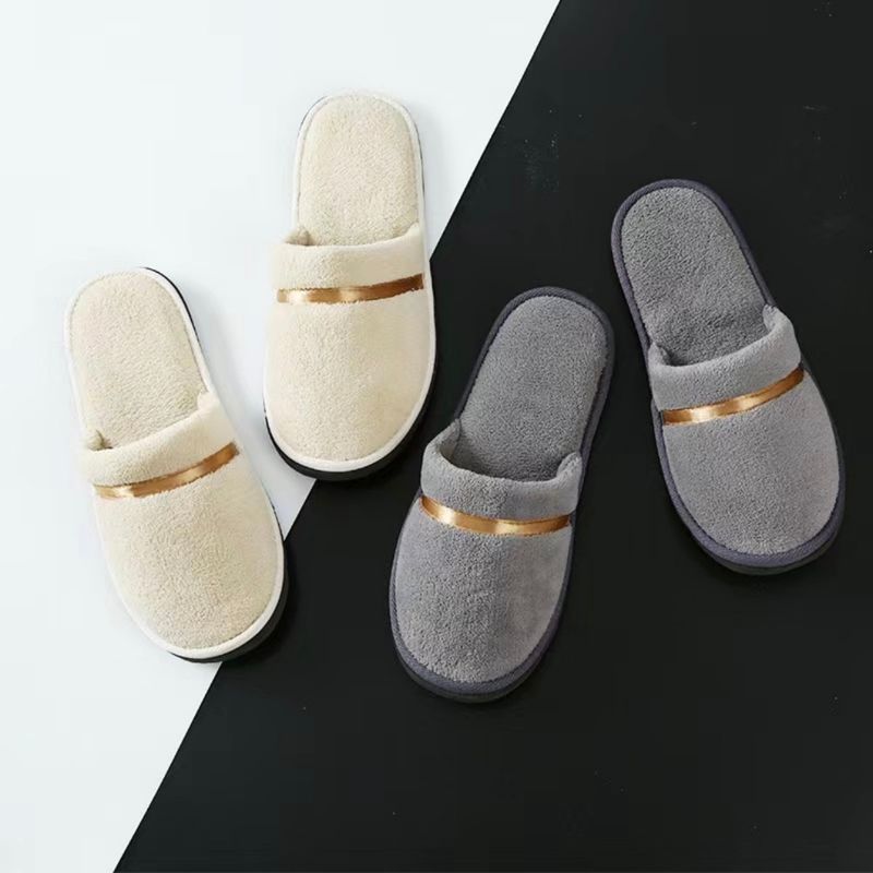 ฟรีไซส์ Slipper รองเท้าโรงแรมห้าดาว รับแขก ใส่ในบ้าน นิ่ม สวย สบาย กันลื่น 7mm