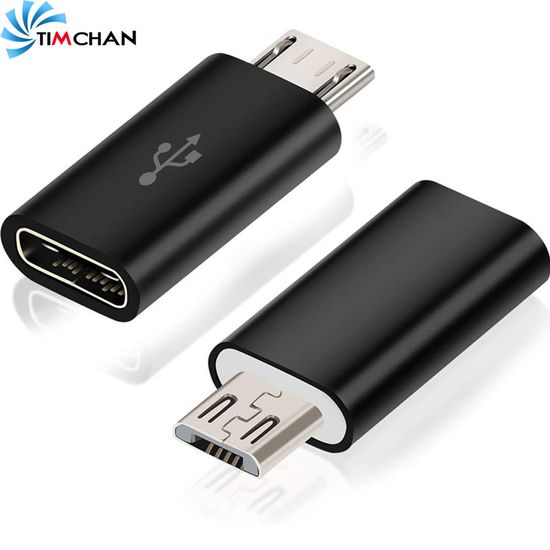 อะแดปเตอร์ Type C to Android Micro USB สำหรับสายเคเบิ้ลชาร์จ สายข้อมูล OTG
