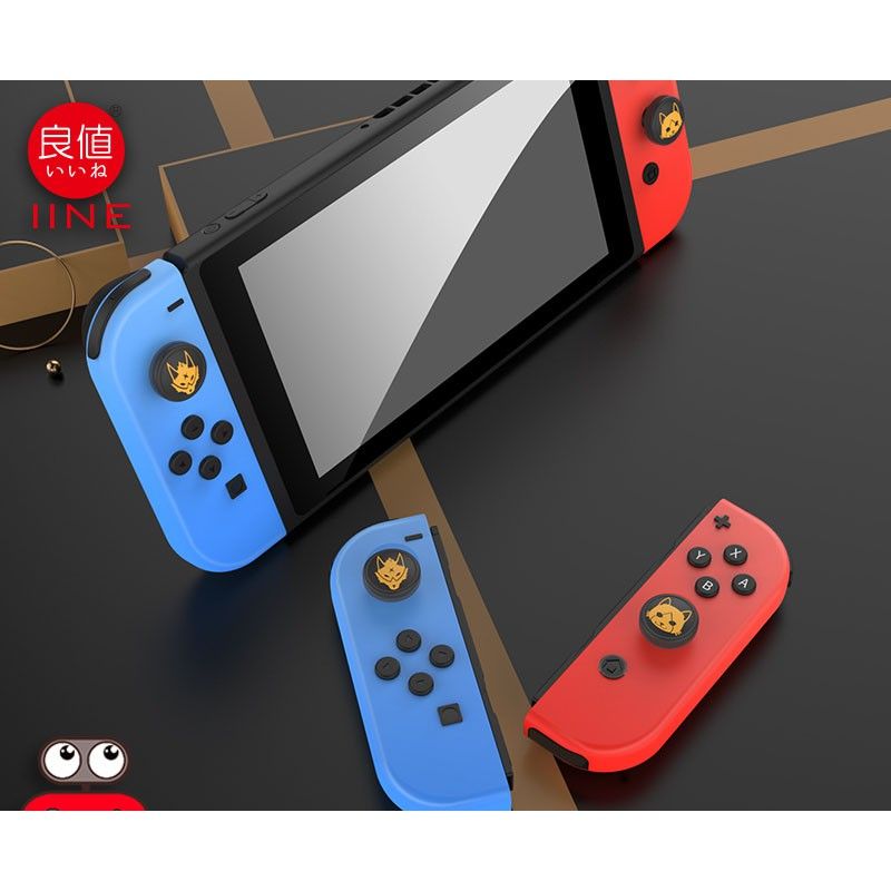 ซิลิโคนอนาล็อค  Nintendo Switch/oled  ลายmoster hunter rise   Analog Caps for Joy-con+ silicone joy-con