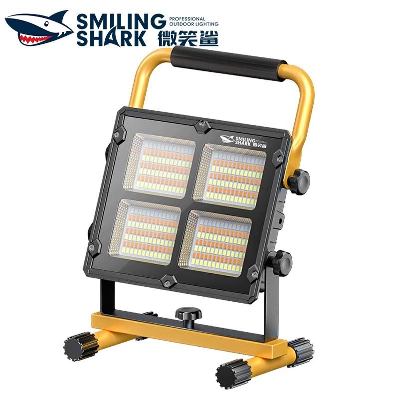 Smilingshark YJ0877 ไฟฉาย led 8000lm ไฟทำงาน สปอร์ตไลท์ ไฟฉายพลังงานแสงอาทิตย์ COB สว่างมาก สีขาว เหลือง แดง ฟ้า 4 โหมด Type-C กันน้ํา สําหรับตั้งแคมป์ ทํางานฉุกเฉิน