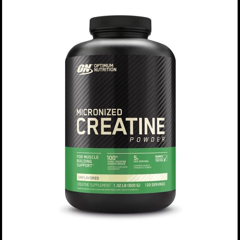 Optimum Nutrition Micronized Creatine Monohydrate Powder  300g 600g เพิ่มแรง เพิ่มพลัง เพิ่มมวลกล้ามเนื้อ