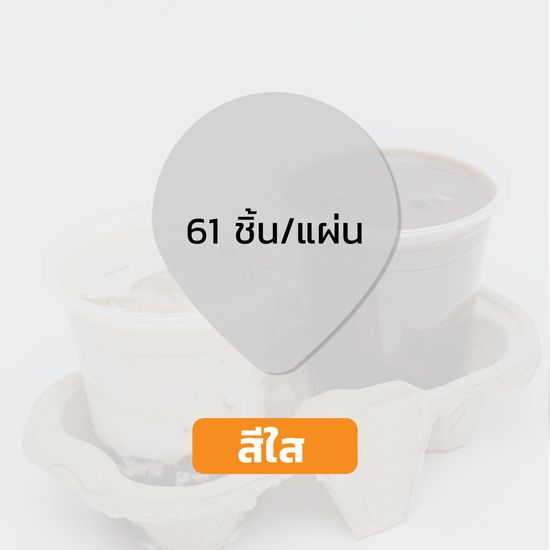 สติกเกอร์ปิดฝาแก้ว สติกเกอร์กันหก สติกเกอร์เดลิเวอรี่ ปิดฝา ปิดแก้ว กันน้ำหก สติกเกอร์ใส สีขาว (61ดวง/แผ่น) หยดน้ำ