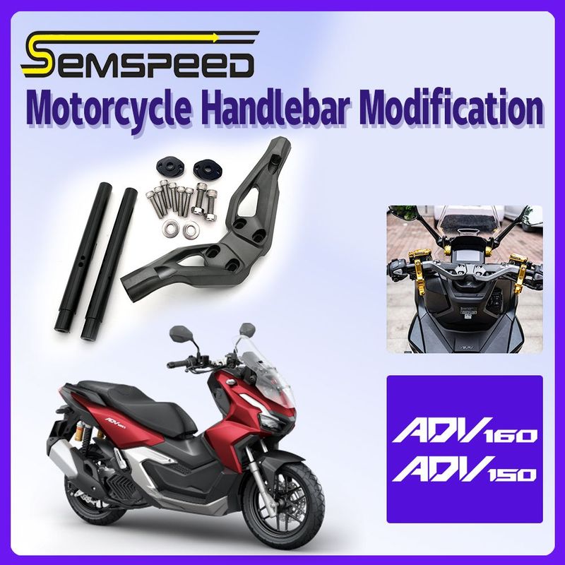 【SEMSPEED】สําหรับ Honda ADV160 2022-2024 ADV150 2019-2023 แฮนด์บาร์รถจักรยานยนต์