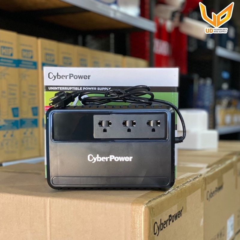 เครื่องสำรองไฟ CyberPower UPS BU600E-AS 600VA/360WATT รับประกัน Onsite 2 ปี ** พร้อมส่ง **