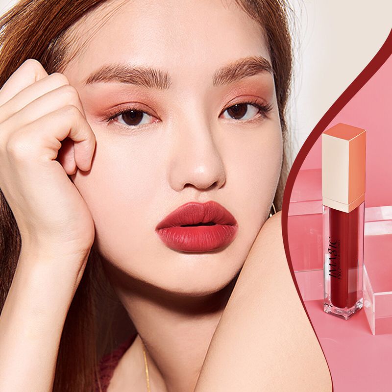 IMAGIC Moisturizing Lip Gloss Velvet Matte 20สี Lipmatte Pearlescent / Matte Lip Lip Makeup