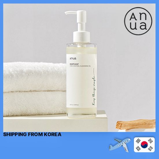 ANUA Heartleaf Pore Control Cleansing Oil 200ml คลีนซิ่งออยล์ ทําความสะอาดรูขุมขน 200 มล. พร้อมฟรี