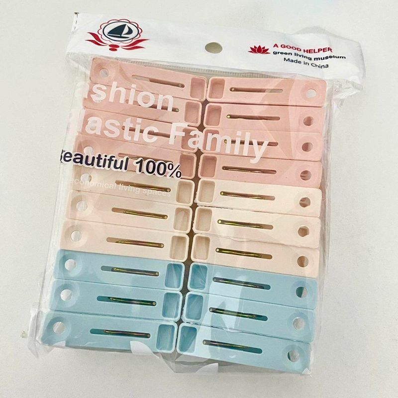 A-11-1-1 กิ๊บหนีบผ้า สีหวาน พาสเทล เเพ็ก 20 ตัว ไม้หนีบผ้า ที่หนีบผ้า ตัวหนีบผ้า สีหวาน พาสเทล มินิมอล