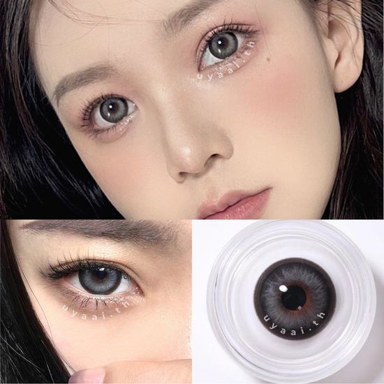 【BIG Eyes 14.5 มม.】UYAAI เลนส์สี 2 ชิ้น (1 คู่) สําหรับดวงตา Surich series สีเทา