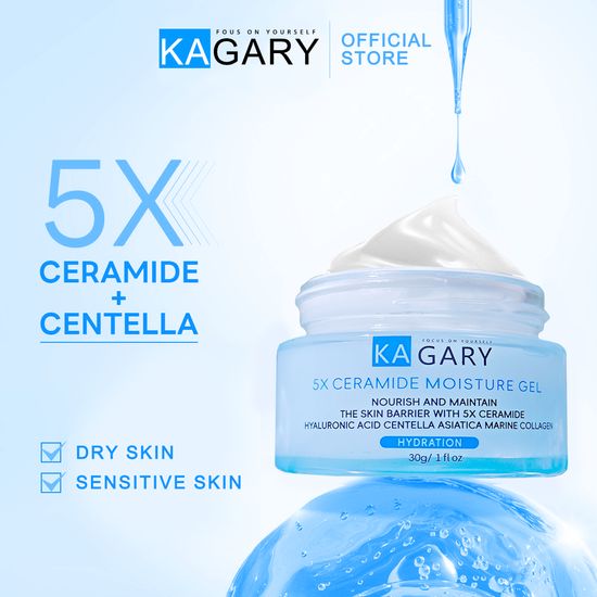 KAGARY 5X Ceramide Moisture Gel 30g ครีมทาหน้า มอยส์เจอไรเซอ มอยเจอร์ไรเซอร์บำรุงผิวหน้า มอยส์เจอร์ไรเซอร์