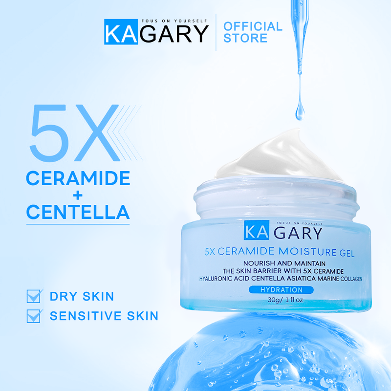 KAGARY 5X Ceramide Moisture Gel 30g ครีมทาหน้า มอยส์เจอไรเซอ มอยเจอร์ไรเซอร์บำรุงผิวหน้า มอยส์เจอร์ไรเซอร์