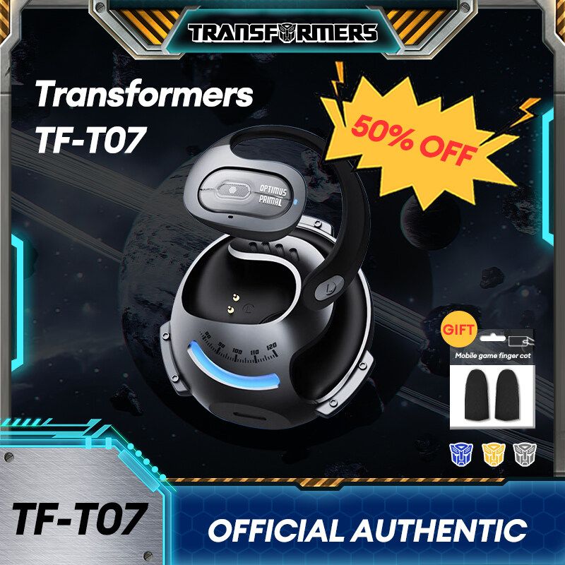 Transformers TF-T07 หูฟังบลูทูธไร้สาย HIFI คุณภาพเสียงอัจฉริยะสัมผัสกันน้ำสปอร์ตซีรีส์บลูทูธ 5.4