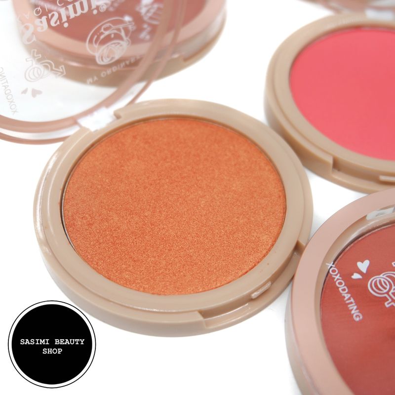 Sasimi Colors Blusher Palette พาเลทบลัชออน สีสันสดใส แมทต์และชิมเมอร์ 6สี