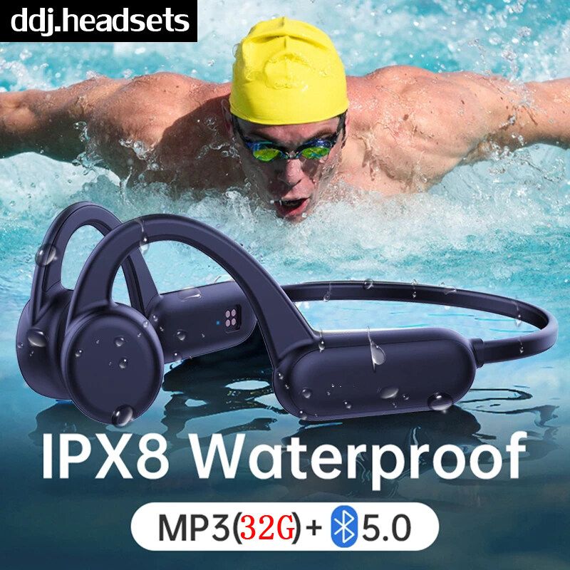 【ขายตรงจากโรงงาน】2024 X18S bone conduction ว่ายน้ำ IPX8 กีฬากันน้ำวิ่งหูฟังแบบใส่ในหูพร้อมหน่วยความจำในตัว 32GB Bluetooth 5.0 หูฟังแบตอึดทนนาน หูฟังเพลงวิ่งหูฟังแบบไม่สูญเสีย