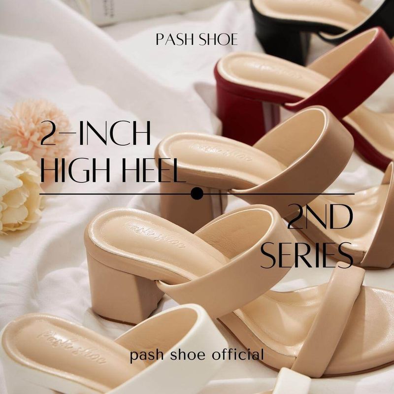 [ส่งเร็วพิเศษ!] pash shoe รุ่น Anna PS002 รองเท้าเปิดส้น รองเท้าส้นสูง 2 นิ้ว ไซส์ 35-42 รองเท้าผู้หญิง รองเท้าแฟชั่น รองเท้าใส่ออกงาน ราคาหลักร้อยคุณภาพหลักพัน