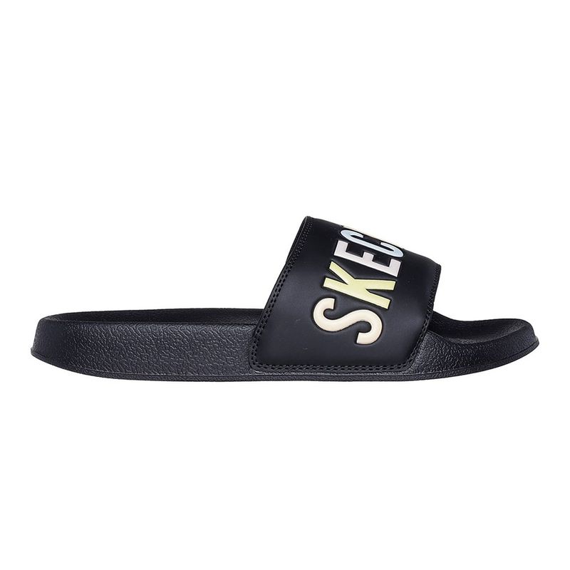 Skechers สเก็ตเชอร์ส รองเท้าแตะผู้หญิง Women Slides - 897922-BKMT