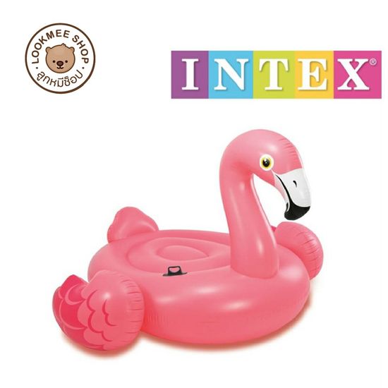 Intex แพยางเป่าลมแฟนซี นกฟลามิงโก้ แพเป่าลมลอยน้ำ ขนาดใหญ่ ขนาด1.42x1.37x0.97ม. รุ่น57558