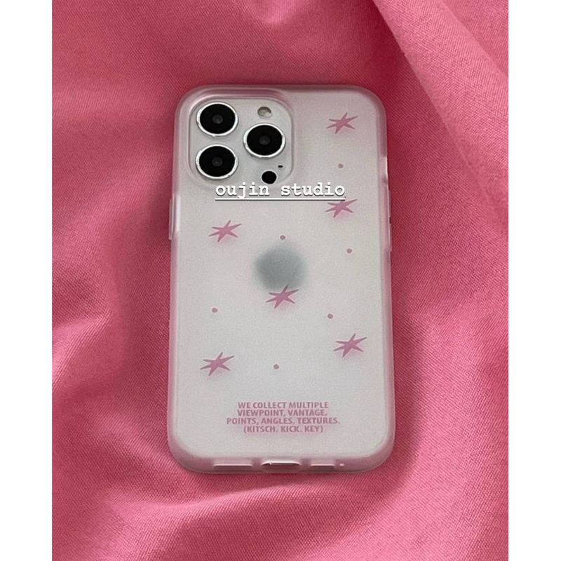 เกาหลีเกาหลี ins Niche Design Girl Frosted Star เคสโทรศัพท ์ เหมาะสําหรับ 15promax/11/13/14pro เคสโทรศัพท ์ เคสนุ ่ ม