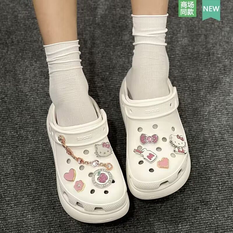 24 สไตล์ใหม่ jibbitz crocs โลหะการ์ตูนมุกเพชร crocs รองเท้าตกแต่งด้านบน jibbitz DIY พื้นผิวโลหะ