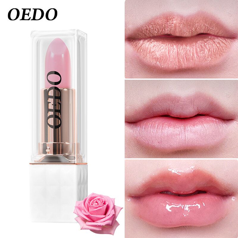 OEDO ลิปบำรุงปาก ลิปสติก โรสเป บำรุง ลิปบา ล์มสีสันสดใส ลิปบาล์ม ลิปสติกถูกๆ ลิปทินท์ ลิปแก้ปากดํา เลดี้แคร์ ROSE PEPTIDE COLORFUL LIP BALM