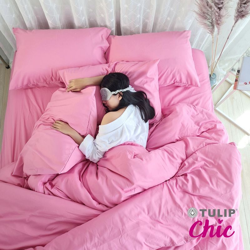 [ส่งฟรี] TULIP CHIC สีพื้น CHIC05 ชุดเครื่องนอน ผ้าปูที่นอน ผ้าห่มนวม สัมผัสนุ่มสบายสไตล์มินิมอล