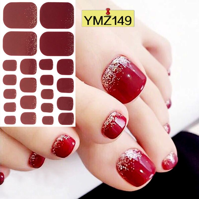 Sukeme Nail Art Decal Waterproof Toenail Stickers nail polish Film