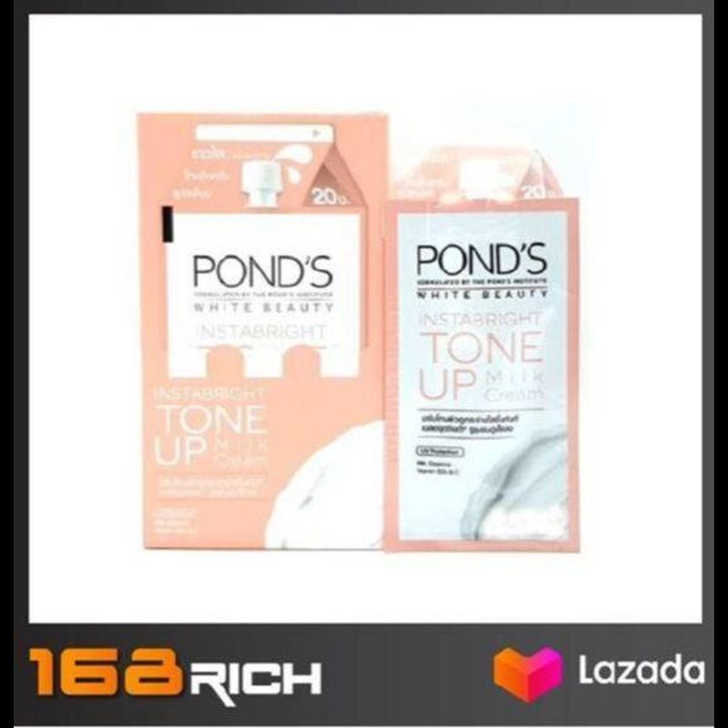 ส่งฟรี ! Pond s white beauty instarbright tone up milk cream พอนด์ส โทน อัพ มิล์ค ครีม 7 มล.