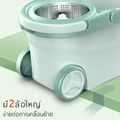 Spin Mop ไม้ม็อบ ม๊อบ ไม้ม๊อบ ไม้ม๊อบถูพื้น ถังปั่นไม้ม๊อบ ไม้ม๊อบดันฝุ่น Mop ไม้ม็อบถูพื้น ไม้ถูพื้นไมโครไฟเบอร์ ไม้ถูพื้นหัวสแตน