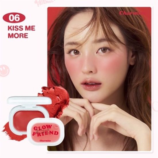 Charmiss Glowfriend Natural Blush On ( 4 g.) ปัดแก้ม ชาร์มิส โกลว์เฟรนด์ บลัช ออน สีละมุน มีมิติ