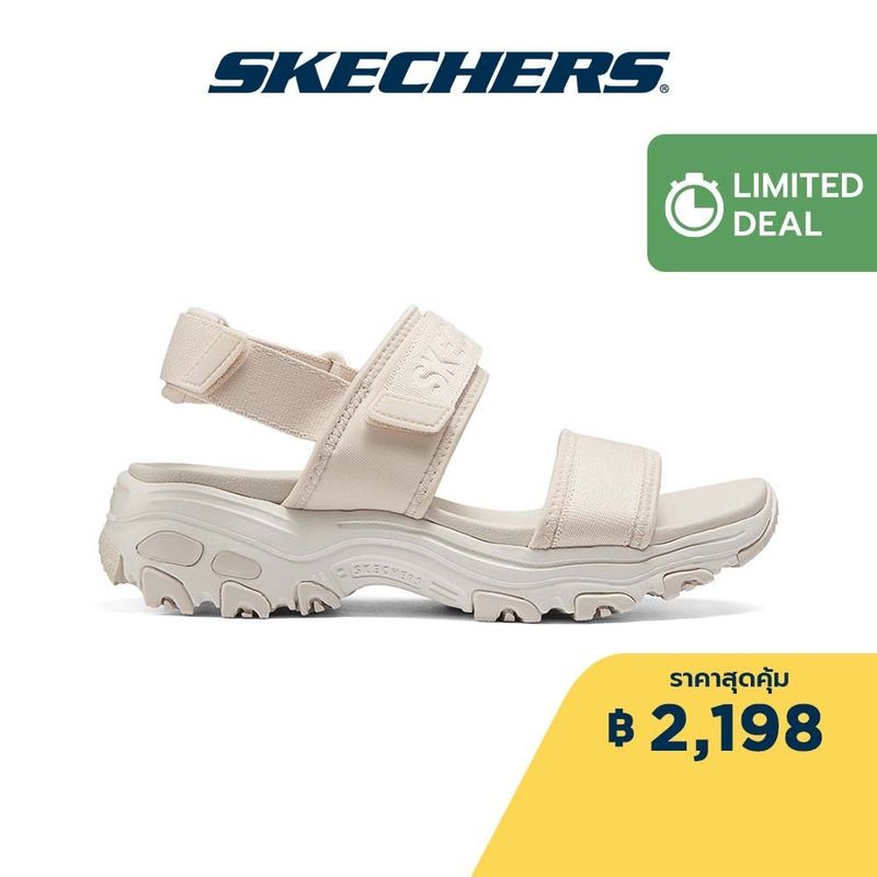 Skechers สเก็ตเชอร์ส รองเท้าแตะ ผู้หญิง Cali D'Lites Sandals - 119853-NAT