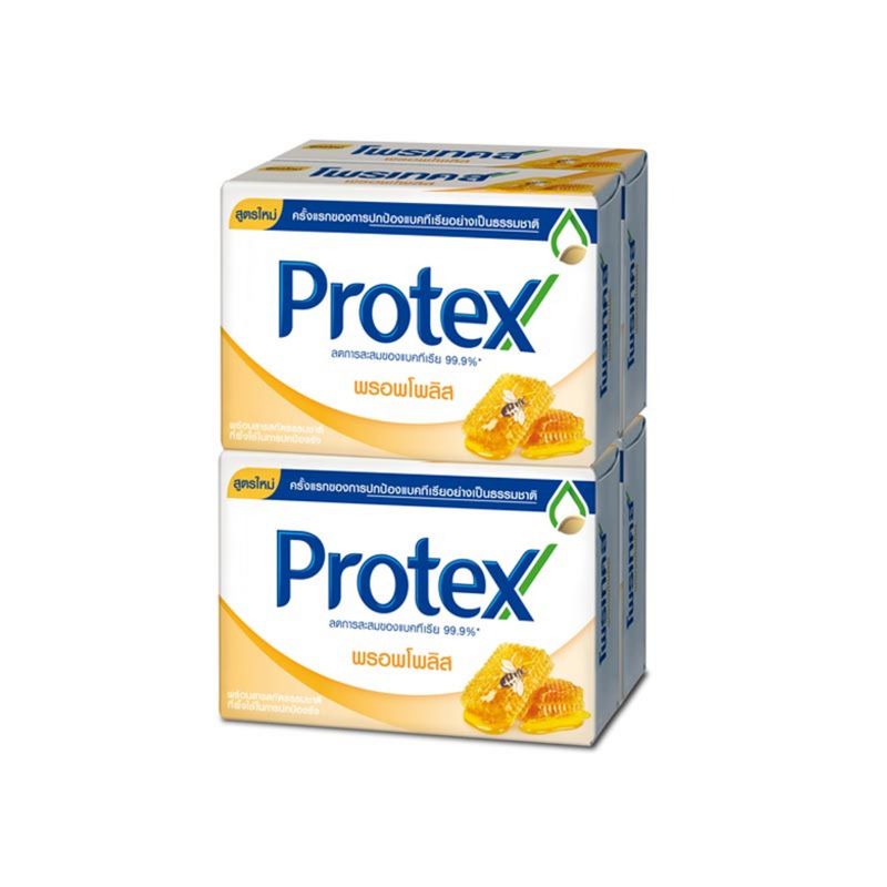 Protex โพรเทคส์ สบู่ก้อน ชำระกลิ่นกาย 60 กรัม สบู่โพรเทค แพ็ก 4 ก้อน