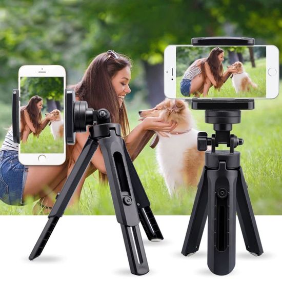 ขาตั้งโทรศัพท์แบบสามขา ขาตั้งมือถือ 3 ขา ปรับสูง-ต่ำได้ Tripod Mobile Holder