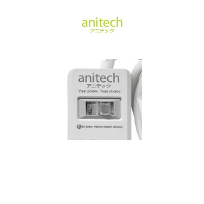 [มีประกัน] Anitech แอนิเทค ปลั๊กไฟ ปลั๊กพ่วง มอก. 3 ช่อง 1 สวิตช์ สายยาว 2 เมตร รุ่น H233-2M