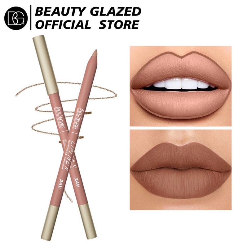 Beauty Glazed เครื่องสําอางลิปสติกลิปกลอสเนื้อแมทกํามะหยี่กันน้ําติดทนนาน 4 สี