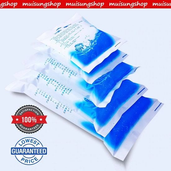 ถุงเก็บความเย็นแบบใส่น้ำ ❄️10 PACK  ice pack ice gel ❄️ ไอซ์แพค เจลเย็น น้ำแข็ง เจลเก็บความเย็น Ice gel ไอซ์เจล แช่นม   By Muisungshop