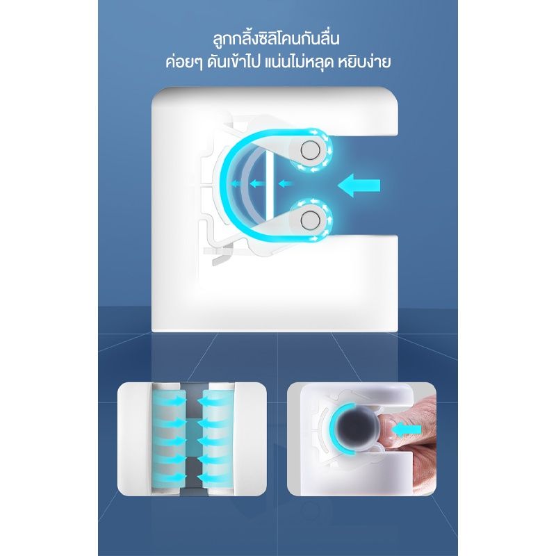 ECOCO ที่แขวนไม้ถูพื้น ที่แขวนไม้กวาด ที่แขวนฝักบัว ที่แขวนแปรงขัดห้องน้ำ ที่แขวนของใช้ภายในบ้าน ไม่ต้องเจาะ ที่แขวนติดผนัง ที่เก็บไม้กวาดติดผนัง ที่เก็บแปรงติดผนัง ที่เก็บของ