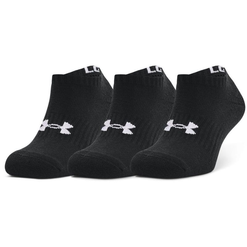 Under Armour UA Unisex UA Core No Show 3-Pack Socks อันเดอร์ อาร์เมอร์ ถุงเท้า สำหรับทุกเพศ รุ่น No Show