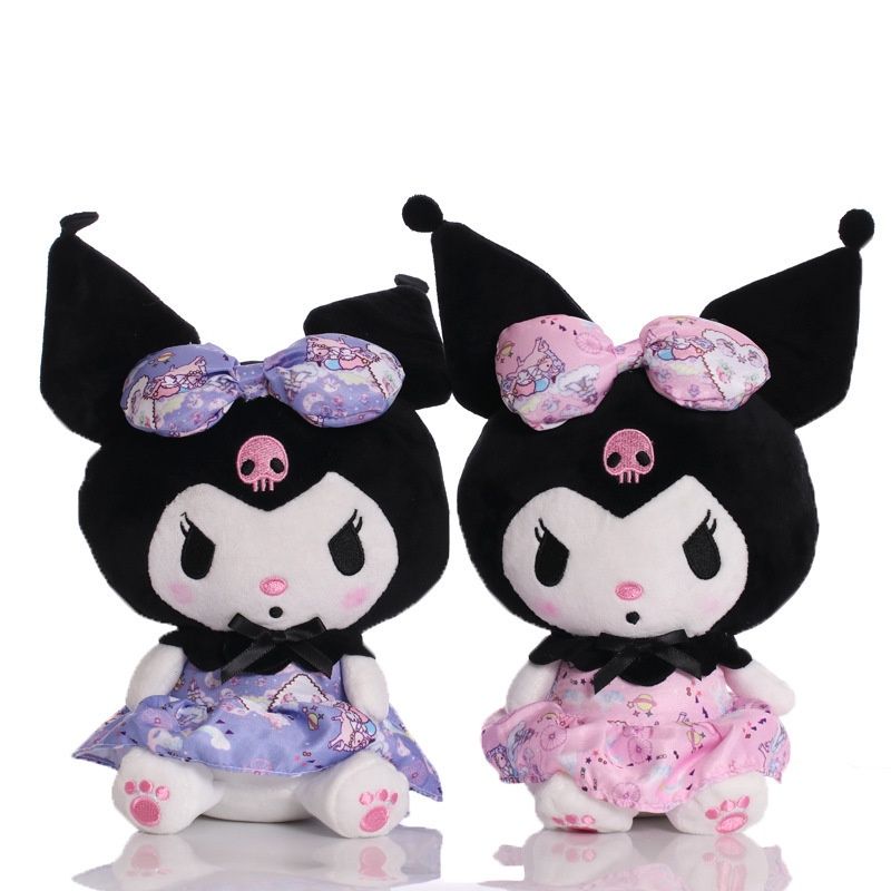 ตุ๊กตานุ่ม รูปการ์ตูน Sanrio Kuromi เหมาะกับของขวัญ ของเล่นสําหรับเด็ก