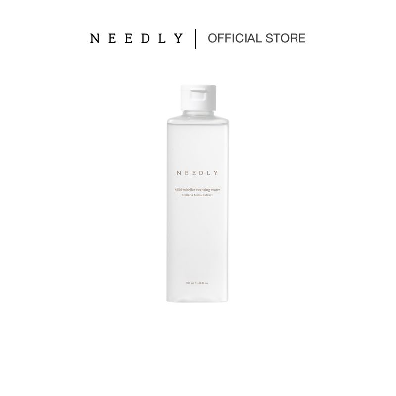 NEEDLY MILD MICELLAR CLEANSING WATER 390ML นีดลี่คลีนซิ่ง ทำความสะอาดผิวหน้าและเมคอัพ สำหรับทุกสภาพผิว