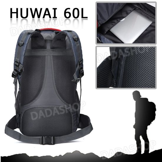 กระเป๋าเดินทาง Huwai 60 Lกับ40L กระเป๋าเป้สะพายหลัง ขนาด 60กับ40 ลิตร ใหญ่จุใจเหมาะสำหรับสวมใส่เดินทางเเละปีนเขา ของแท้