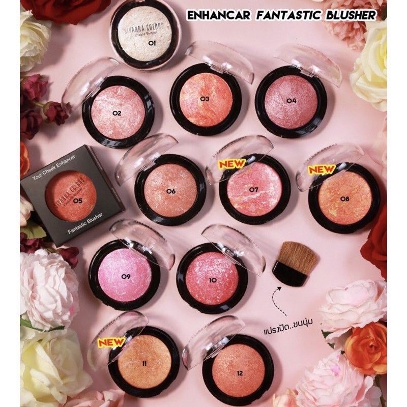 EXP : 25/06/2027 ปัดแก้มคุกกี้ SIVANNA COLORS Fantastic Blusher DU-105