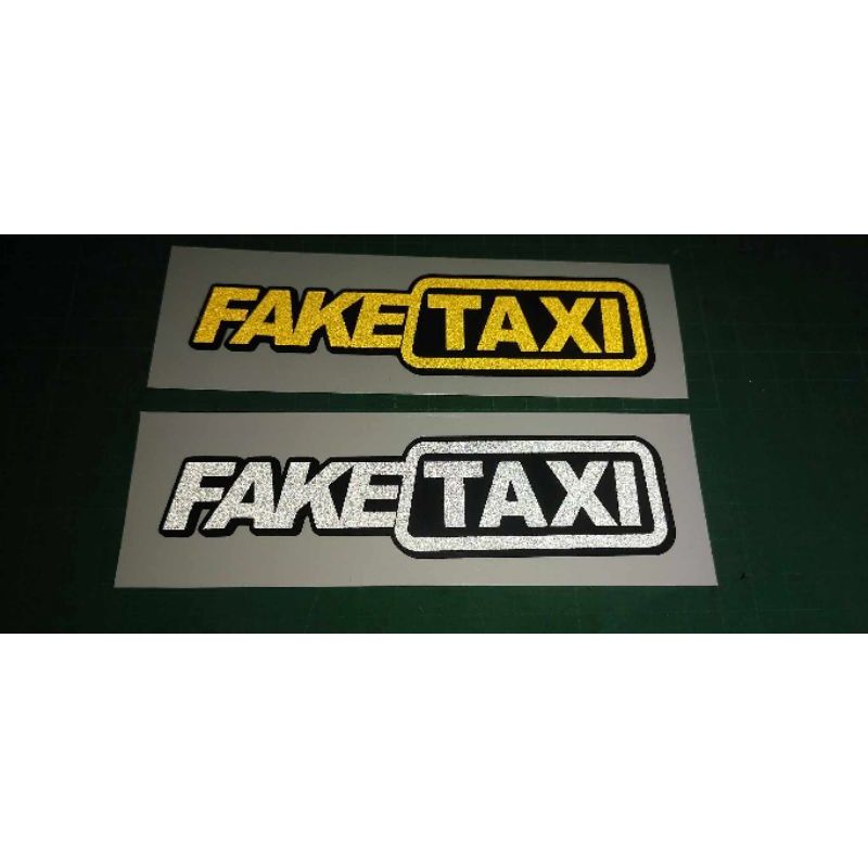 สติ๊กเกอร์​ FAKE TAXI 3Mสะท้อนแสง