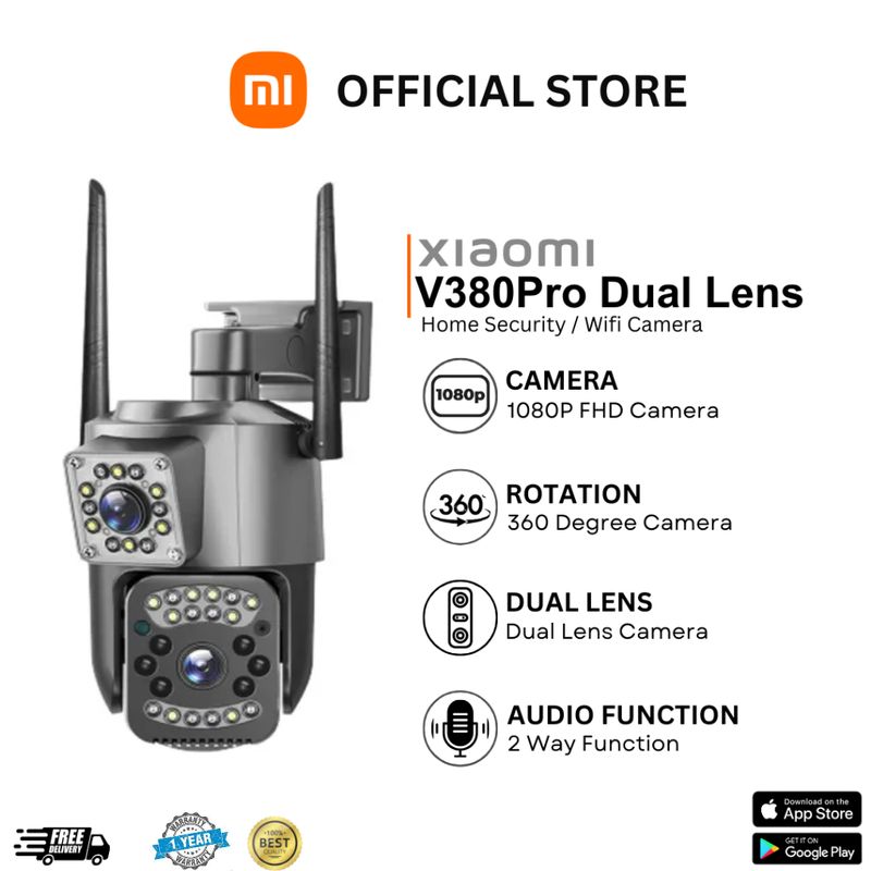 V380 Pro Dual Lens CCTV Camera