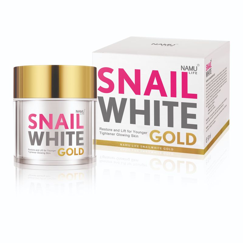 Snail White:ดับเบิ้ล บูสติ้ง แอนตี้เอจจิ้ง เซรั่ม 80ml & โกลด์ ครีม 50 ml,130