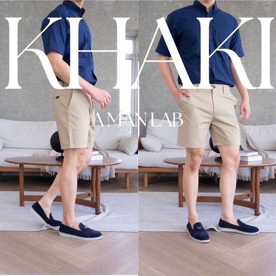 กางเกงขาสั้นผู้ชาย 16 นิ้ว รุ่น เทป A MAN LAB MEN SHORTS กาง เกง ขาสั้น ผู้ชาย สีขาว กางเกงขาสั้นชาย กางเกงขาสั้นชิโน่ กางเกงขาสั้นผช