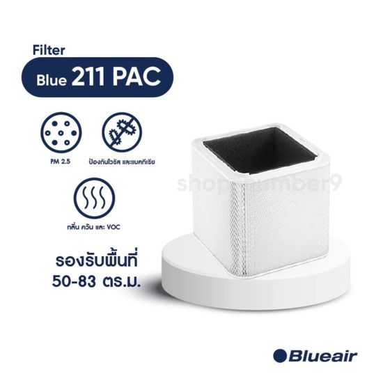 Blueair ไส้กรองอากาศ Blue Pure 211 แบบ Particle and Carbon กรองฝุ่นและกรองกลิ่น