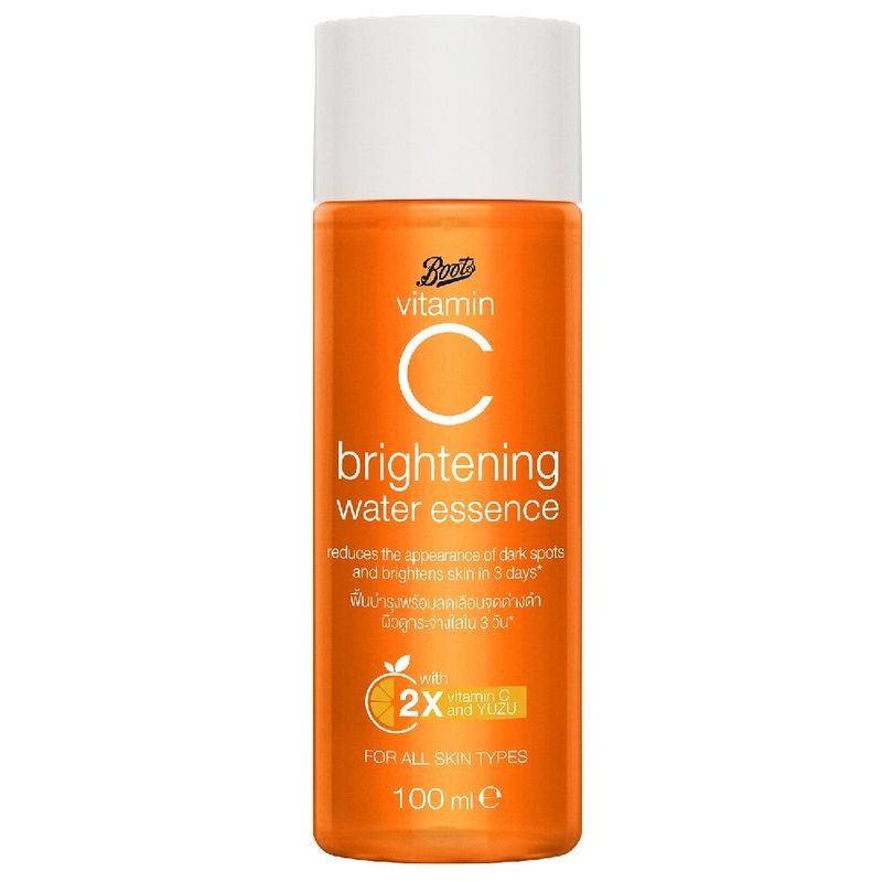 Boots Vitamin C Brightening Water Essence 100ML บู๊ทส์ วิตามิน ซี ไบรท์เทนนิ่ง วอเตอร์ เอสเซนส์ 100 มล.