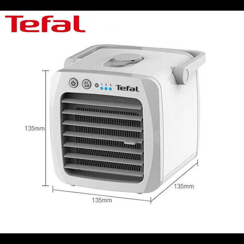 Tefal พัดลมเย็นๆ แอร์มินิพกพา แอร์พกพา พัดลมไอเย็น แอร์เคลื่อนที่ แอร์เย็น USB สเปรย์ระบายความร้อน พัดลมปรับอากาศแบบชาร์จไฟแบบพกพาในครัวเรือน air cooler พัดลมแอร์ ปรับความเร็วได้ 3 ระดับ สะดวก USB สเปรย์ความชื้น