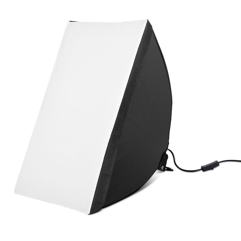 โคมไฟสตูดิโอ ซอฟบอค 50x70cm รุ่นยอดนิยม Softbox  E27 Lamp ไฟสตูดิโอ ไฟไลฟ์สด ไฟถ่ายรูป ไฟต่อเนื่อง