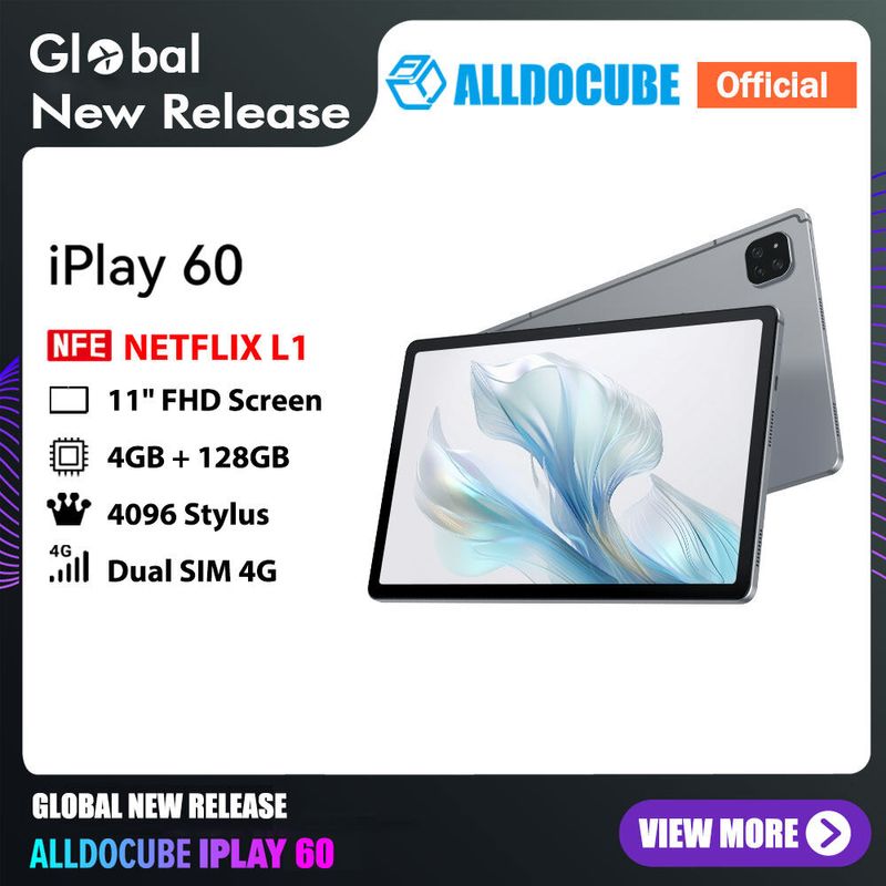 [New Arrival] Alldocube iPlay 60 Tablet 11 inch 4GB RAM 128GB ROM Android 13 Dual 4G LTE